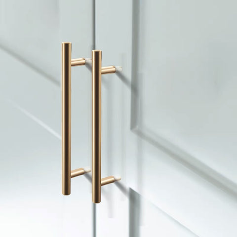 Classic T-Bar Brass Cabinet Handles V105