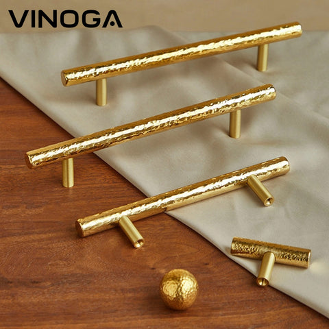 Hammered Brass Cabinet Handles V112