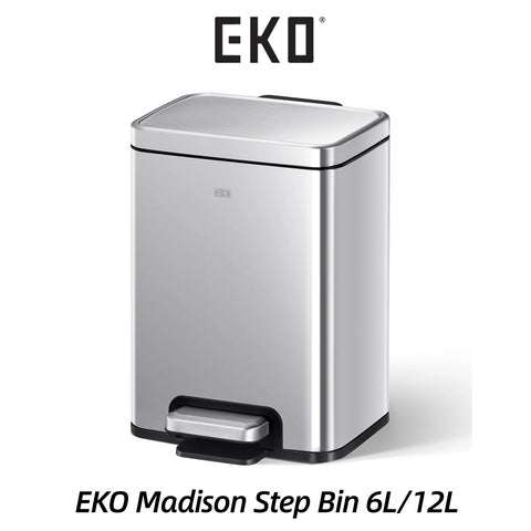 EKO Madison Soft Closing Step Bin 6L/12L