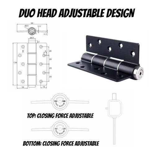 Soft Closing Hydraulic Door Hinge E Type