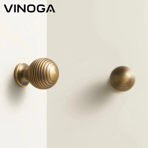 Antique Golden Ball Brass Cabinet Handles V116A