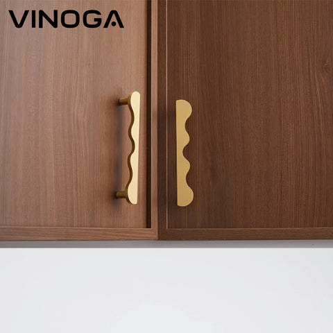 Ripple Brass Cabinet Handles V127