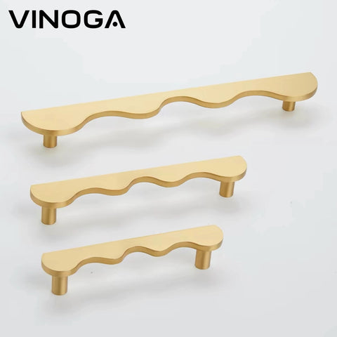 Ripple Brass Cabinet Handles V127
