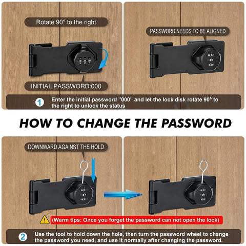 Hasp Lock - 4 Inch Mechanical