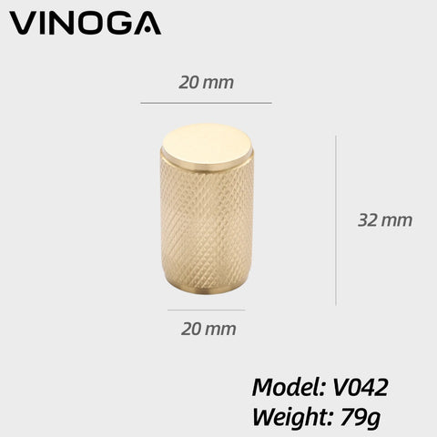 Solid Brass Cabinet Knob V042