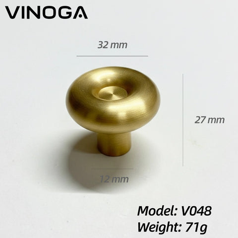 Solid Brass Cabinet Knob V048