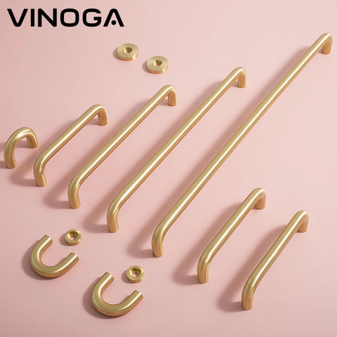 Modern Minimalist Brass Cabinet Handles V109