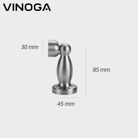 Magnetic Door Stopper Stainless Steel 85mm