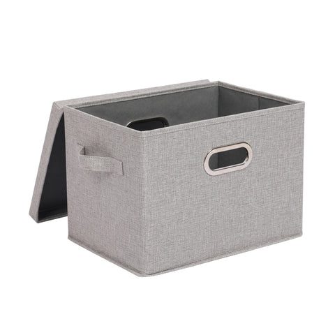 Foldable Fabric Boxes with Lids