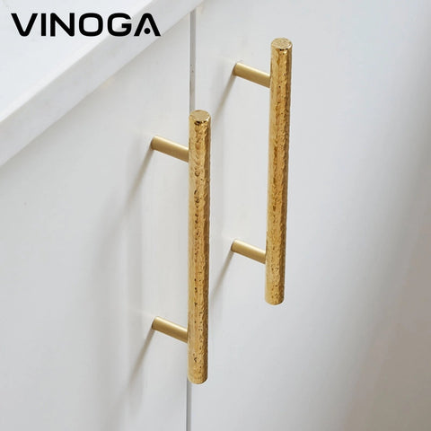 Hammered Brass Cabinet Handles V112