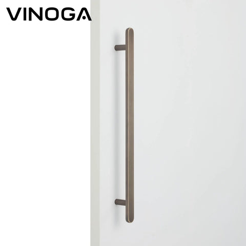 Solid Brass Oval Pull Handle V620 — Antique Brass Single-Sided /Back-to-Back