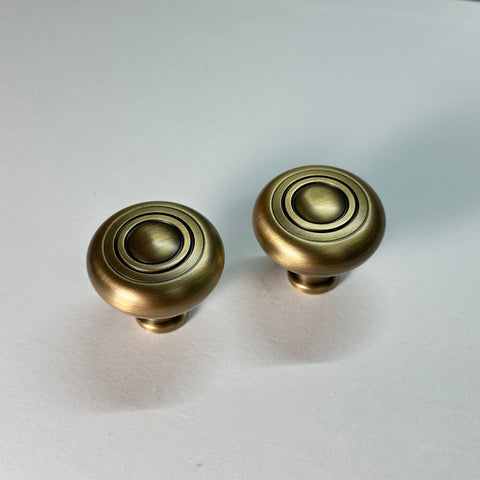 Antique Solid Brass Cabinet Knob V049A
