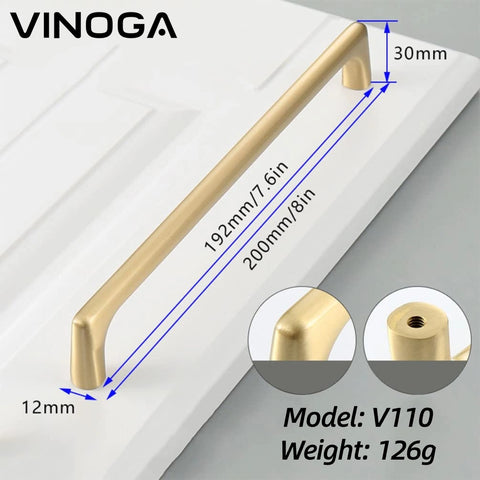 The Nordic Brass Cabinet Handles V110