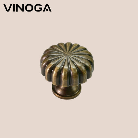 Antique Solid Brass Cabinet Knob V001A