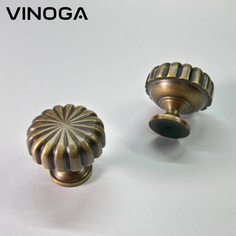 Antique Solid Brass Cabinet Knob V001A