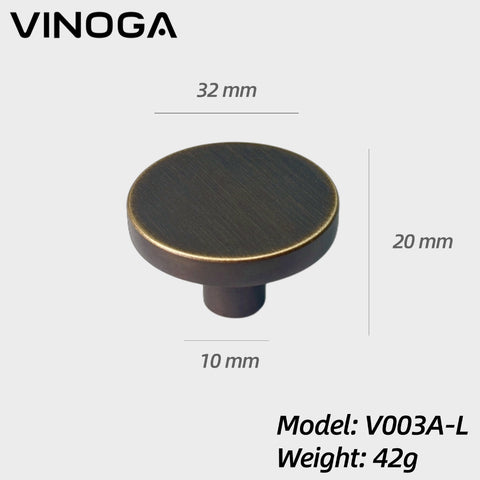 Antique Solid Brass Cabinet Knob V003
