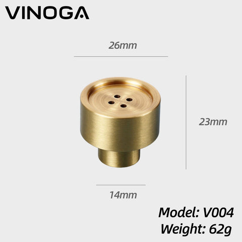 Solid Brass Cabinet Knob V004