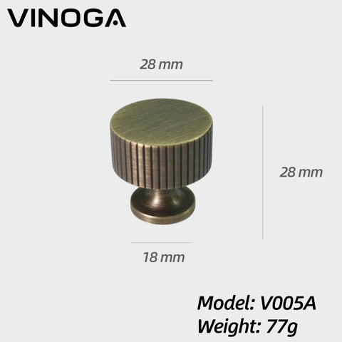 Antique Solid Brass Cabinet Knob V005A