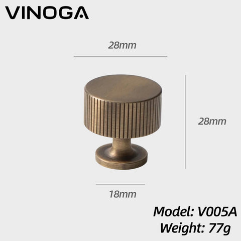 Solid Brass Cabinet Knob V005