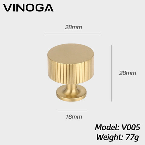 Solid Brass Cabinet Knob V005