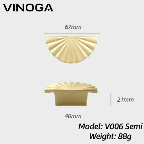 Solid Brass Cabinet Knob V006