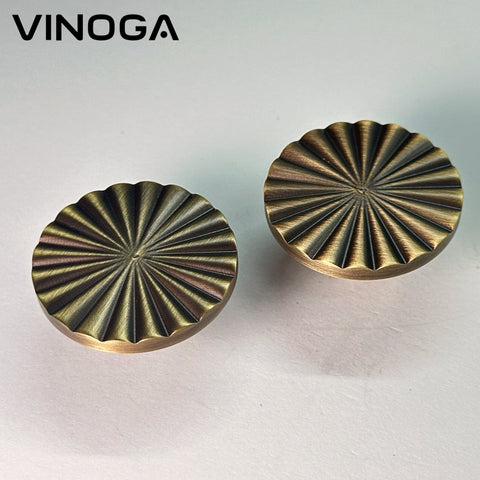 Antique Solid Brass Cabinet Knob V006A-S