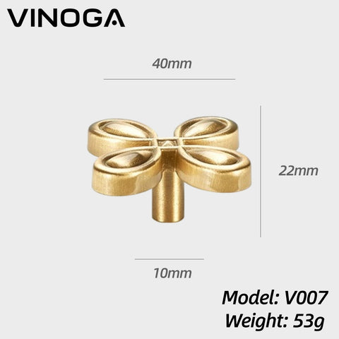 Solid Brass Cabinet Knob V007