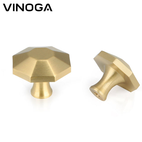 Solid Brass Cabinet Knob V008