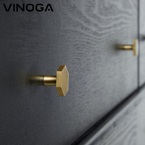 Solid Brass Cabinet Knob V009