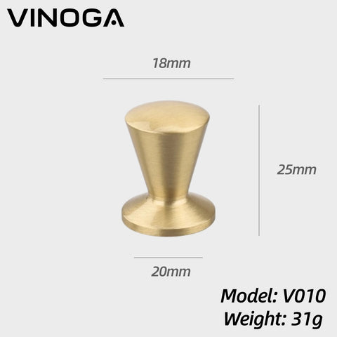 Solid Brass Cabinet Knob V010