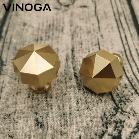 Solid Brass Cabinet Knob V012