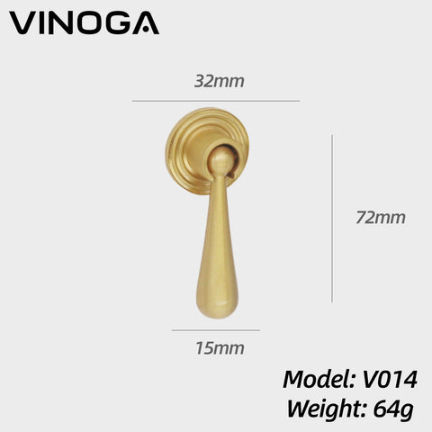 Solid Brass Cabinet Knob V014