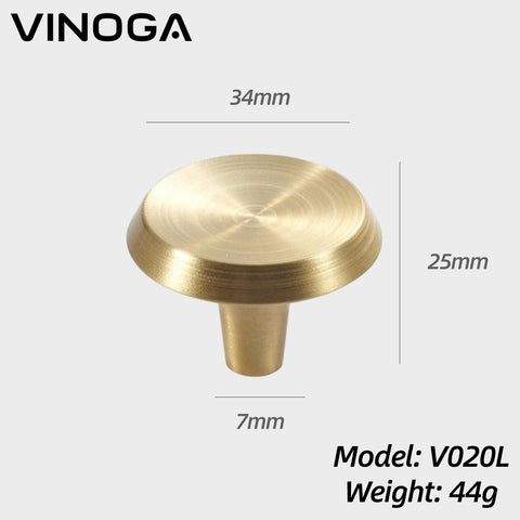 Solid Brass Cabinet Knob V020