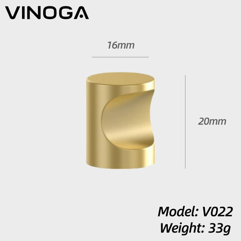 Solid Brass Cabinet Knob V022