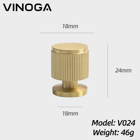 Solid Brass Cabinet Knob V024