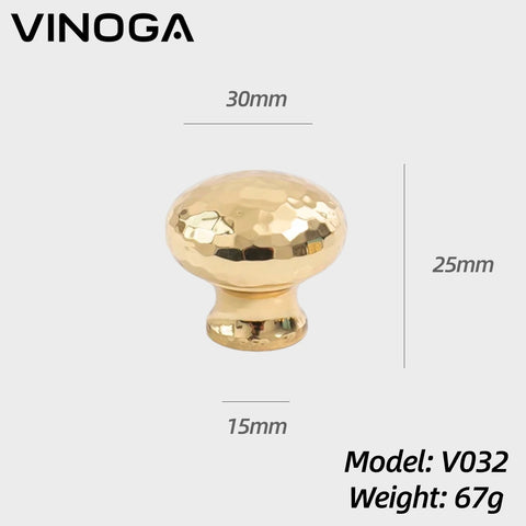 Solid Brass Cabinet Knob V032