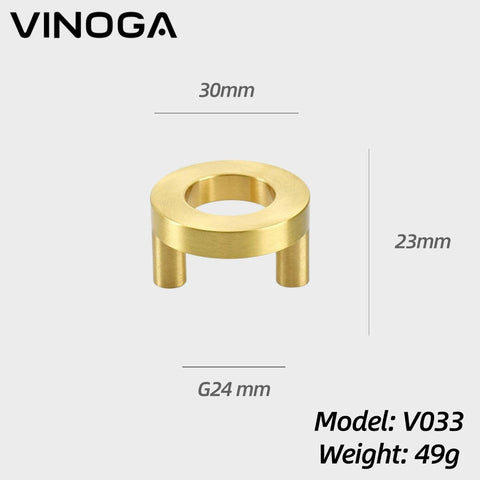 Solid Brass Cabinet Knob V033