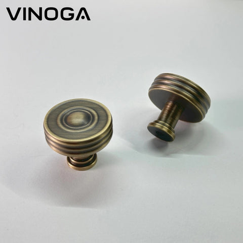 Antique Solid Brass Cabinet Knob V036A