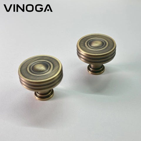 Antique Solid Brass Cabinet Knob V036A
