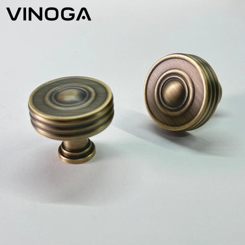 Antique Solid Brass Cabinet Knob V036A