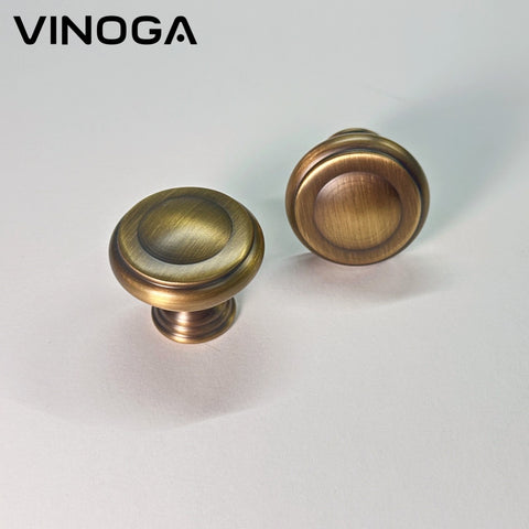 Antique Solid Brass Cabinet Knob V039A