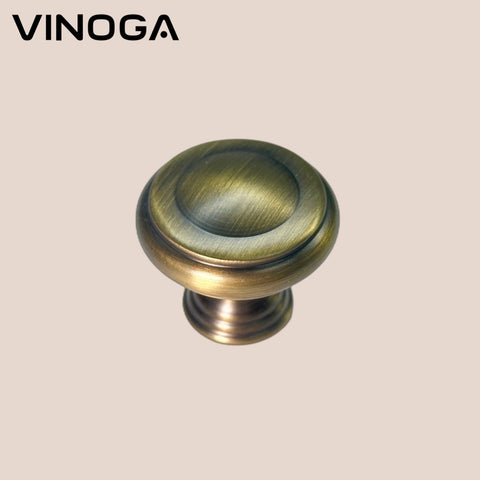 Antique Solid Brass Cabinet Knob V039A