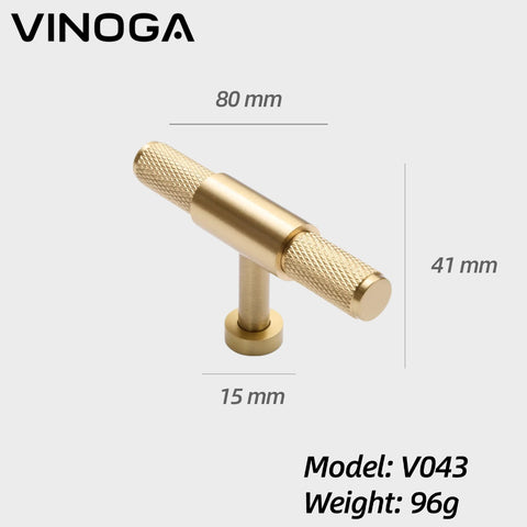 Solid Brass Cabinet Knob V043