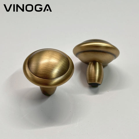 Antique Solid Brass Cabinet Knob V047A