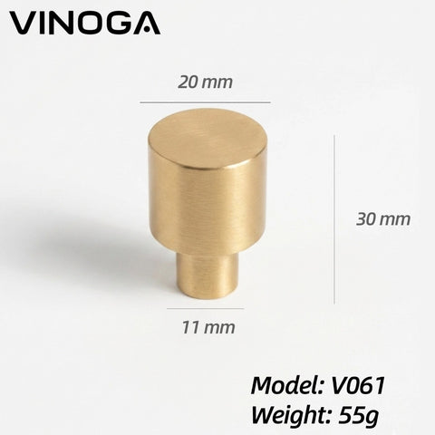 Solid Brass Cabinet Knob V061