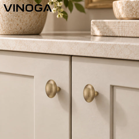 Antique Solid Brass Cabinet Knob V062A