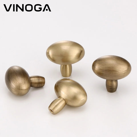 Antique Solid Brass Cabinet Knob V062A
