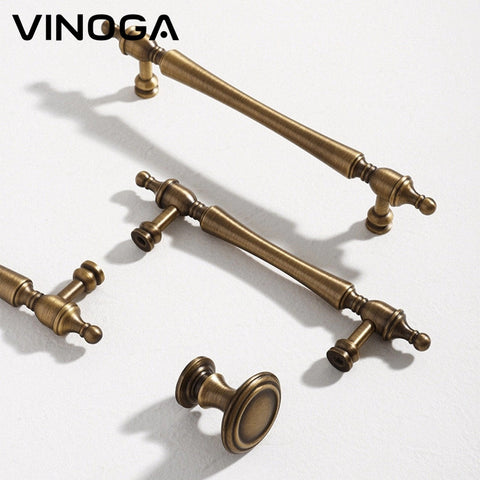 Antique Vintage Brass Cabinet Handles V120A