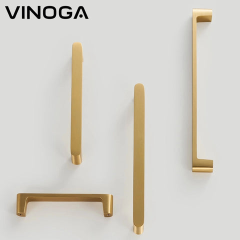 Arc Edge Brass Cabinet Handles V122