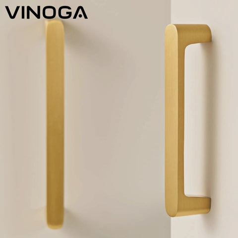 Arc Edge Brass Cabinet Handles V122